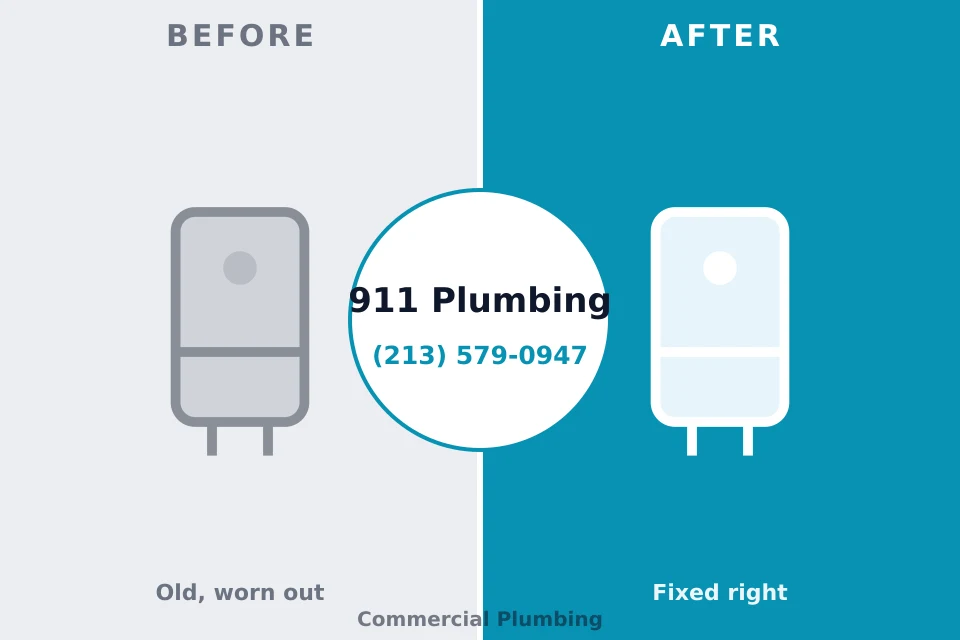 Before and after: plumbing repair South Valley Stream, NY